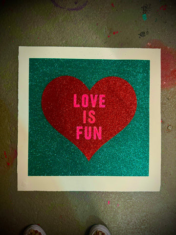 Love Is Fun Glitter