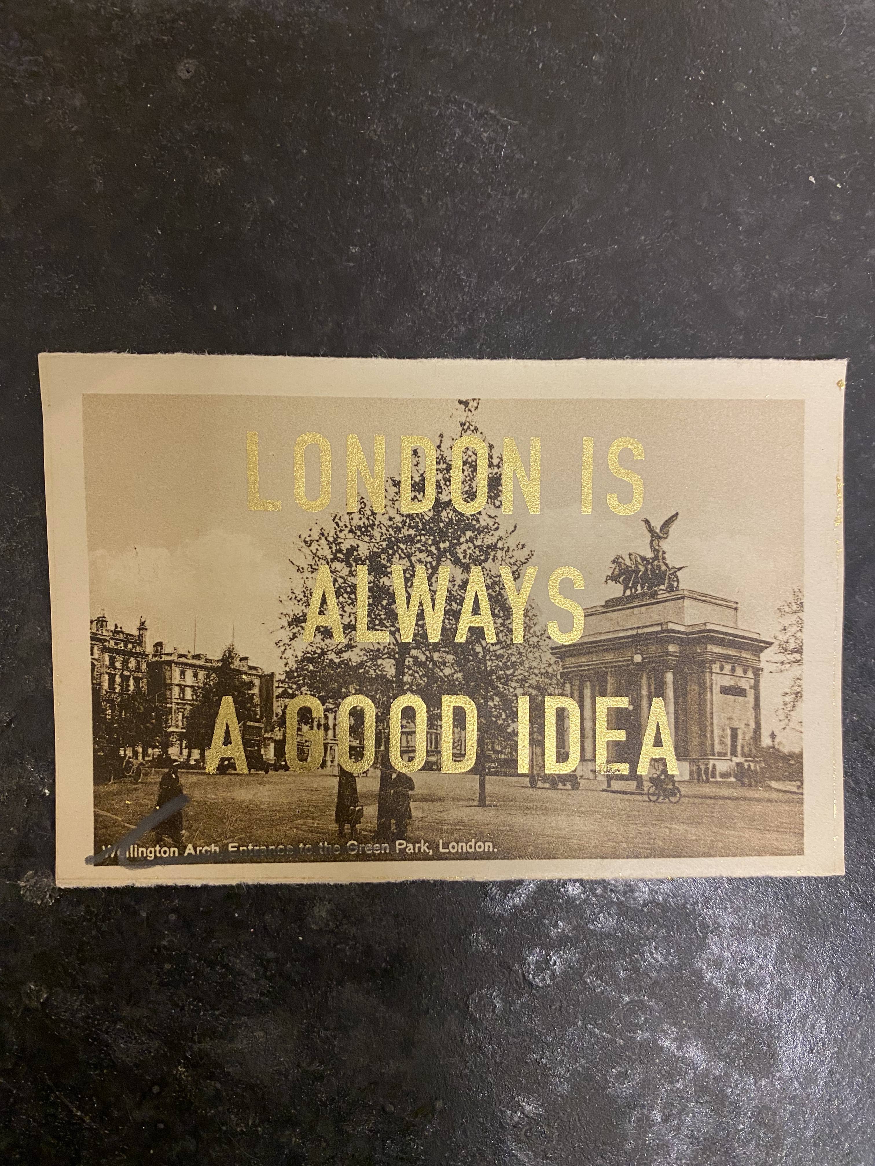 ALWAYS A GOOD IDEA GOLD Postcard